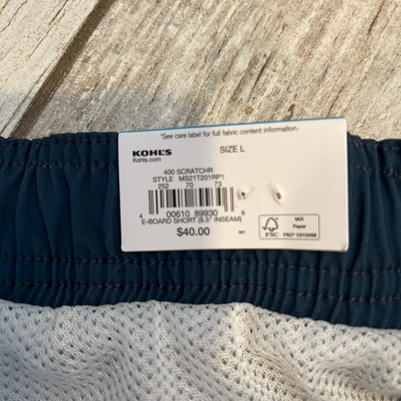 NWT Sonoma Blue and Teal Swim Shorts - Picture 6 of 9